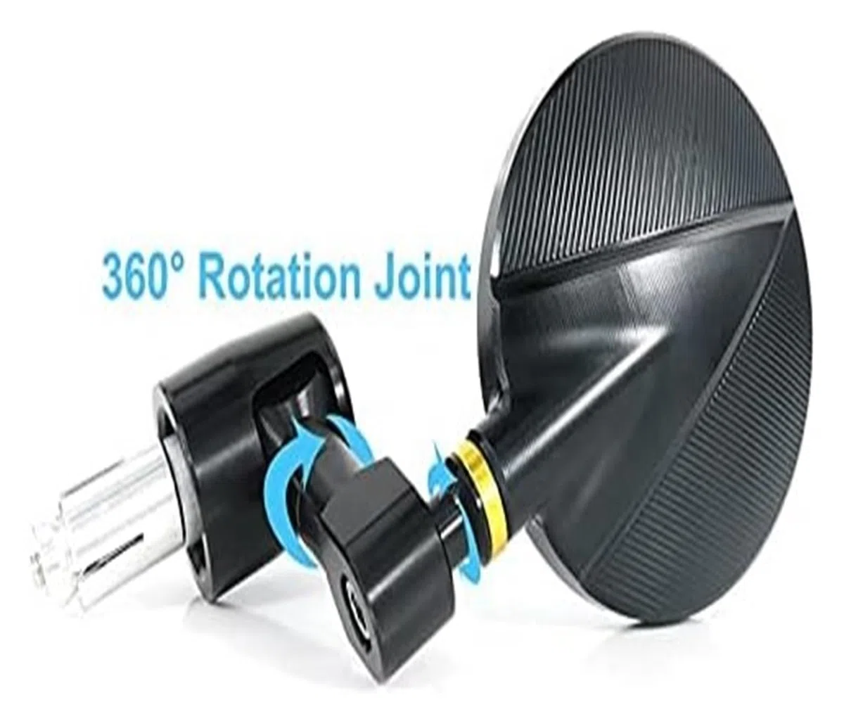 Motocicleta para Yamaha XSR 900 2016-2021 700 2018-2022 Accesorios De Motocicleta Barra Mango CNC Espejos Retrovisores Laterales Espejo Extremo Espejo Retrovisor(Oro)