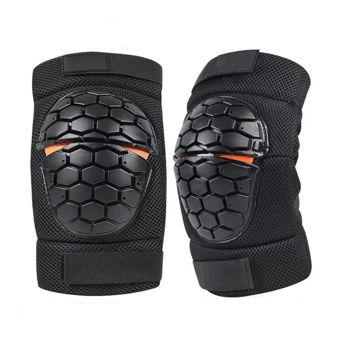 Coderas reflectantes Rodilleras para ciclismo Rodilleras para motocicleta, rodillera táctica para Snowboard, rodillera anticaída, Protector para deportes de equitación, motociclista(L)