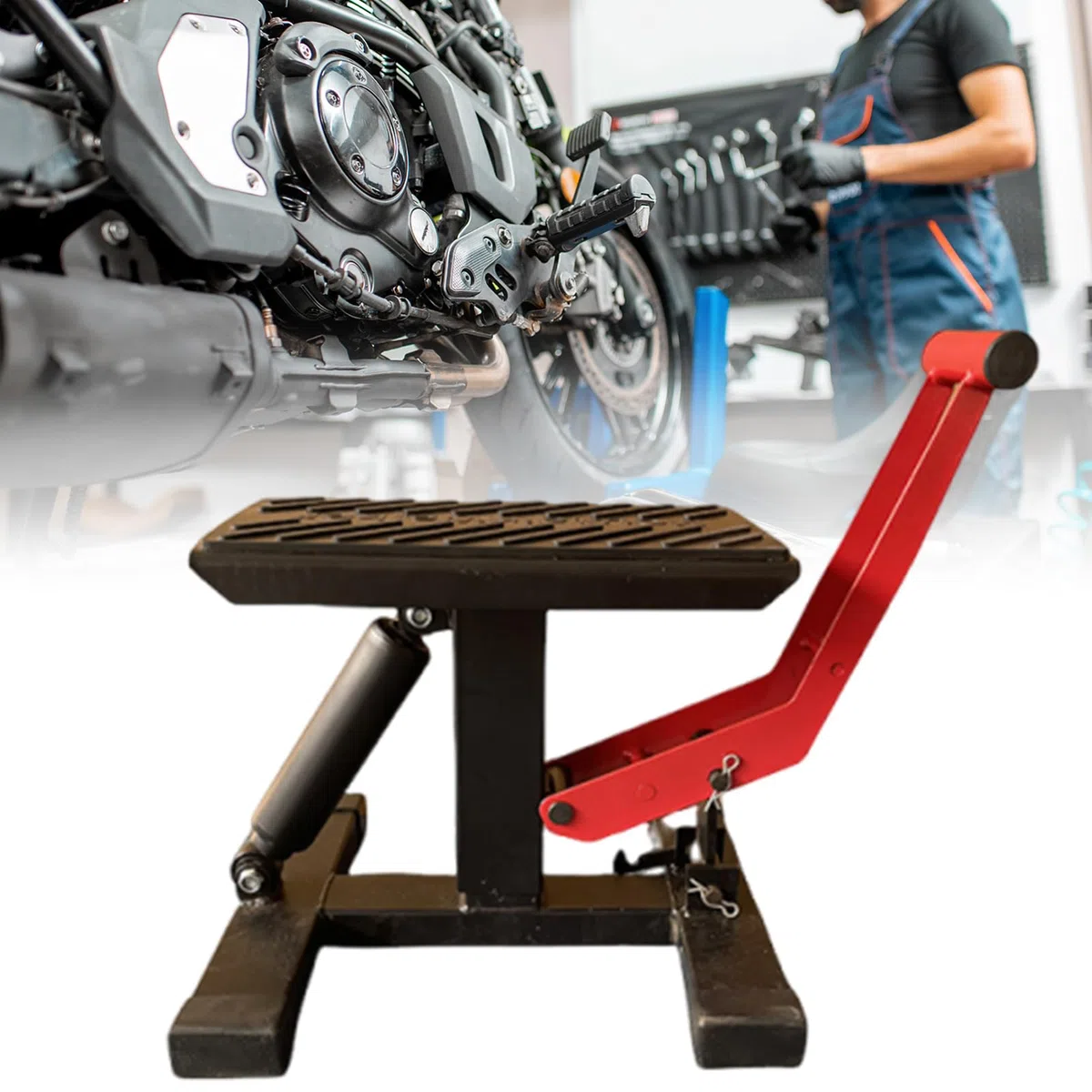 Elevador para Moto Soporte Ajustable para Motocross y Vehículos Deportivos