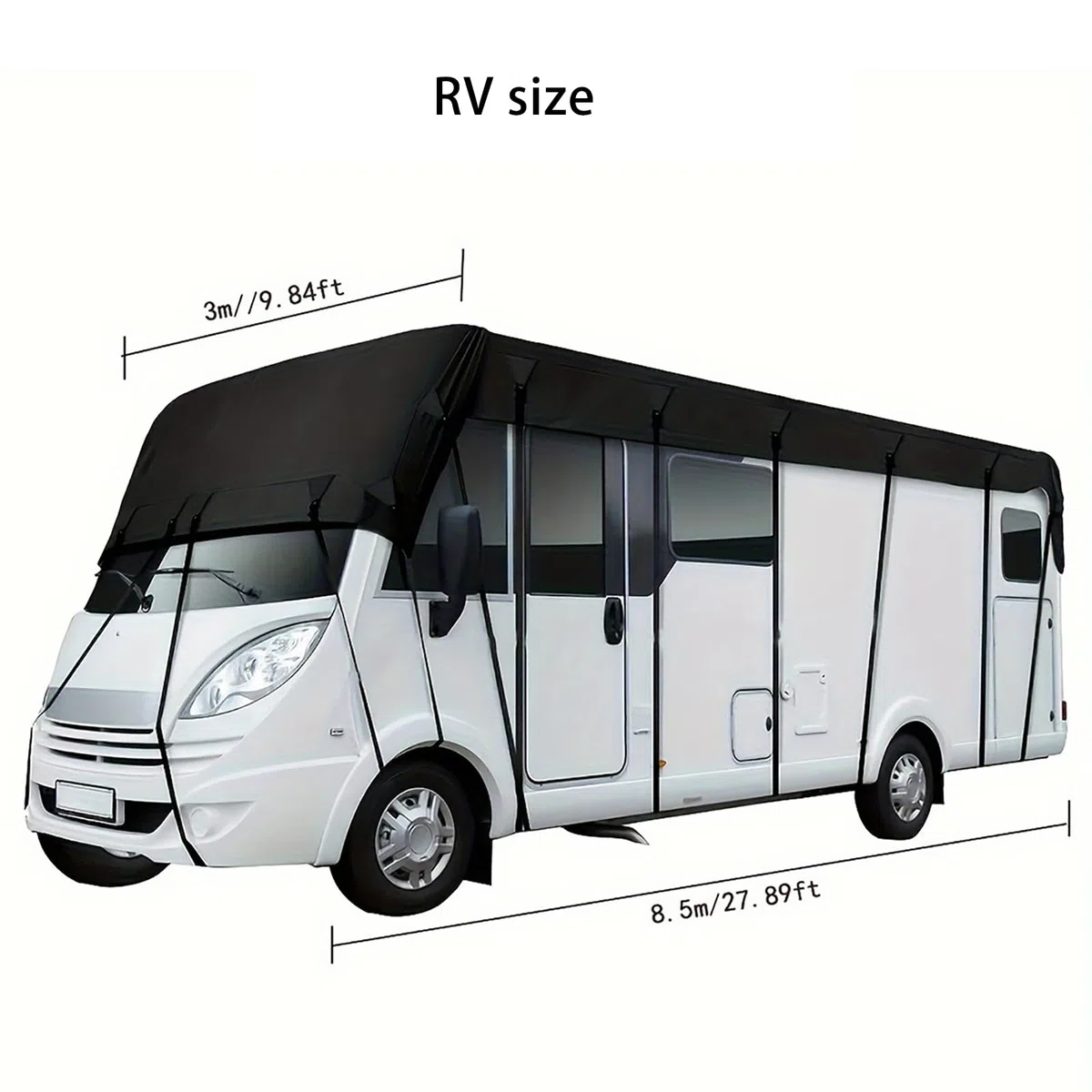 Lona para Techo de Caravana, Compatible con 2026 Keystone Coleman 27B, Cubierta para Techo de Autocaravana, Protector de Techo Oxford 210D,B-8.5m x 3m