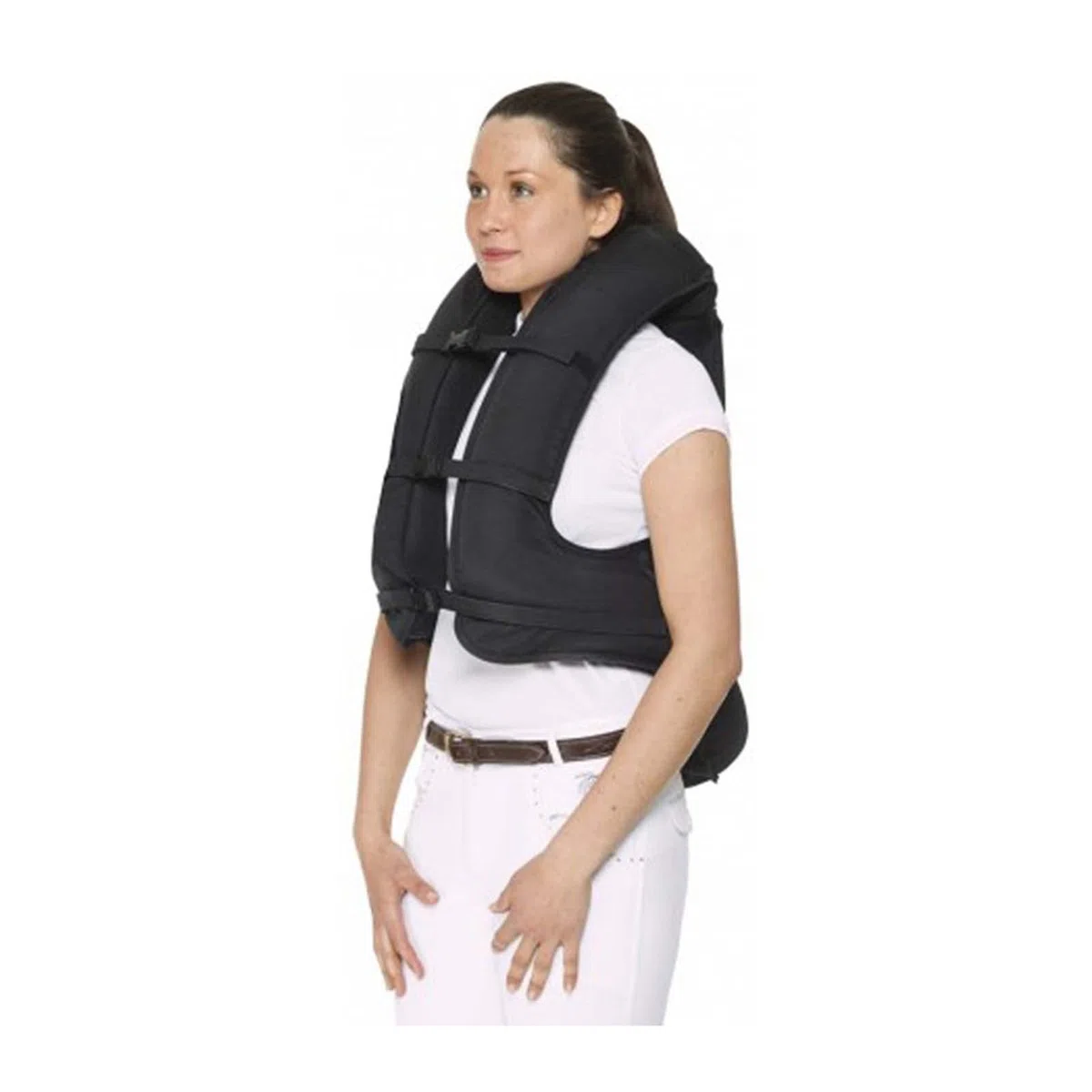 Chaleco De Airbag Ecuestre Infantil Abrigo De Exhibición De Caballos Con Vértebras De Cuello Y Cola (Color : Black, Size : XX-Small)