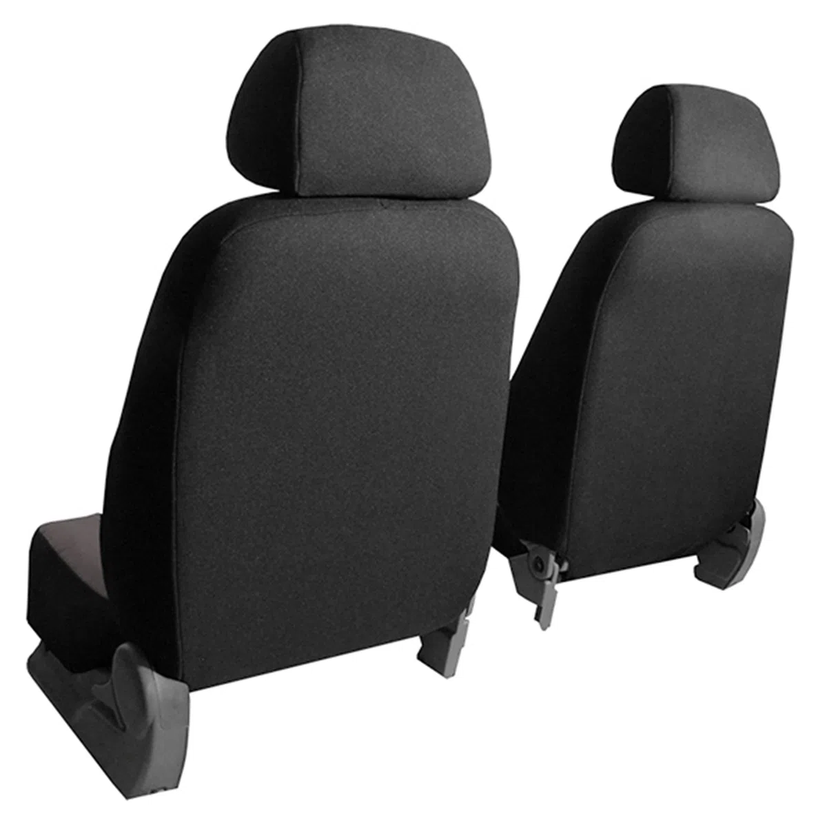 Poliéster Negro 7-Silla Fundas de Asiento para el Coche Cubiertas de Auto Delantero y Trasero Accerios Interiores Protector