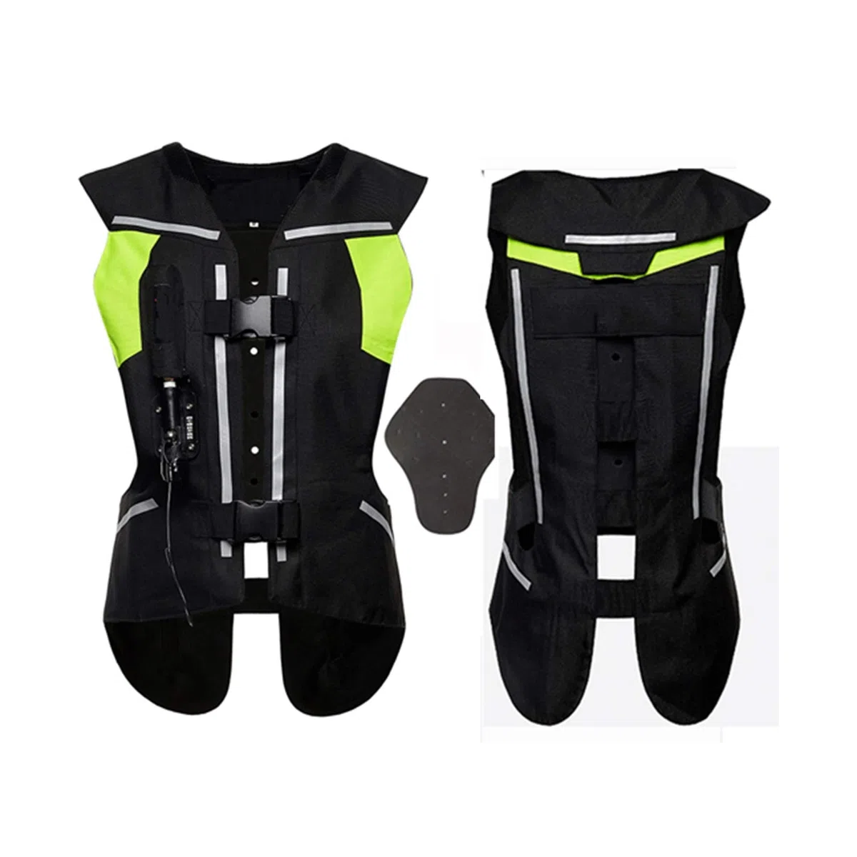 Chaleco de airbag para motocicleta de 0,3 segundos para disparar el airbag, con protección de espalda, cuello, pecho, apto para montar al aire libre, equipo de seguridad