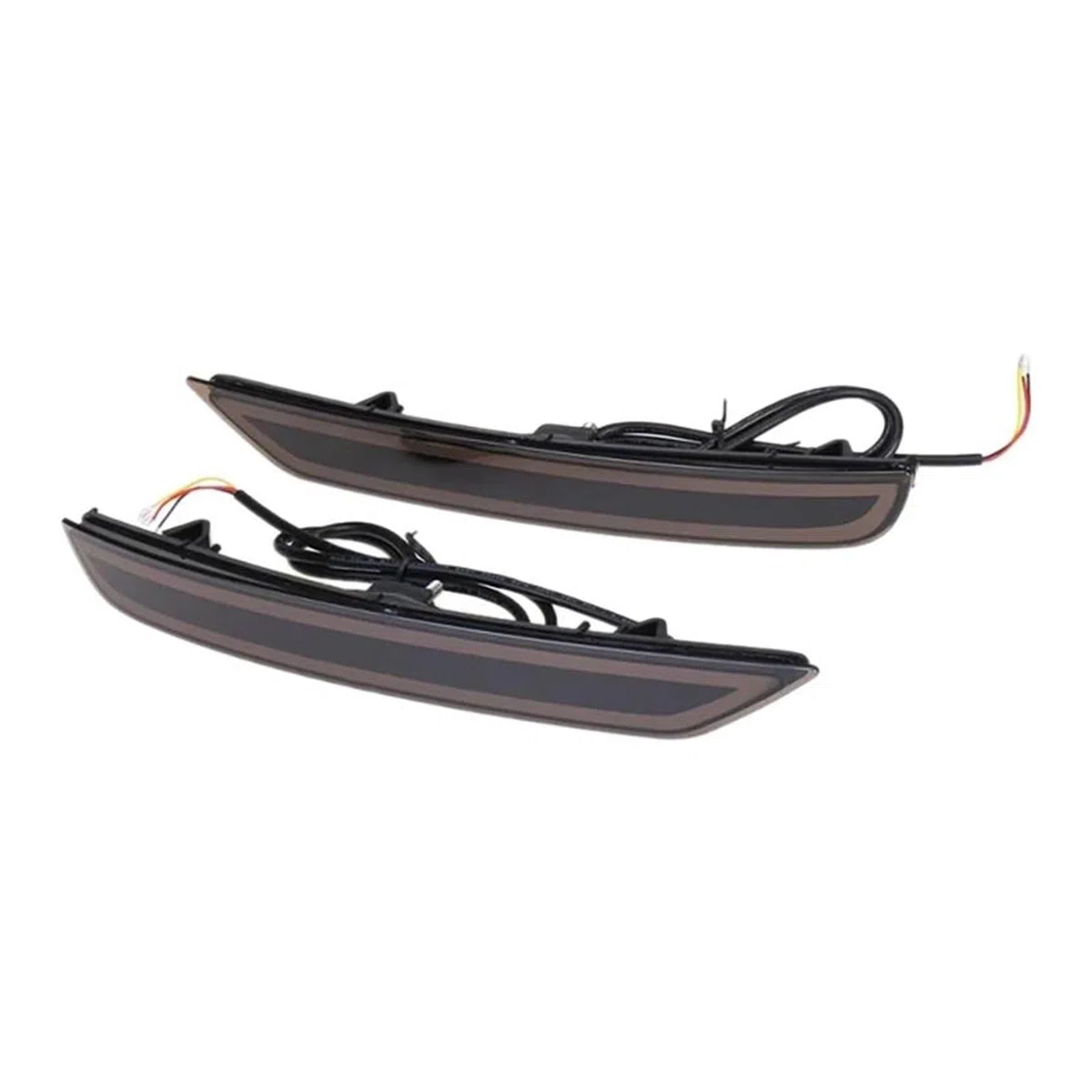 Pilotos Traseros para Subaru para Forester 2008-2016 2017 2018 2019 Luz Antiniebla Señal Freno Conducción Lente Negra Reflector Parachoques Trasero LED Trasera 1 Par Luces Traseras