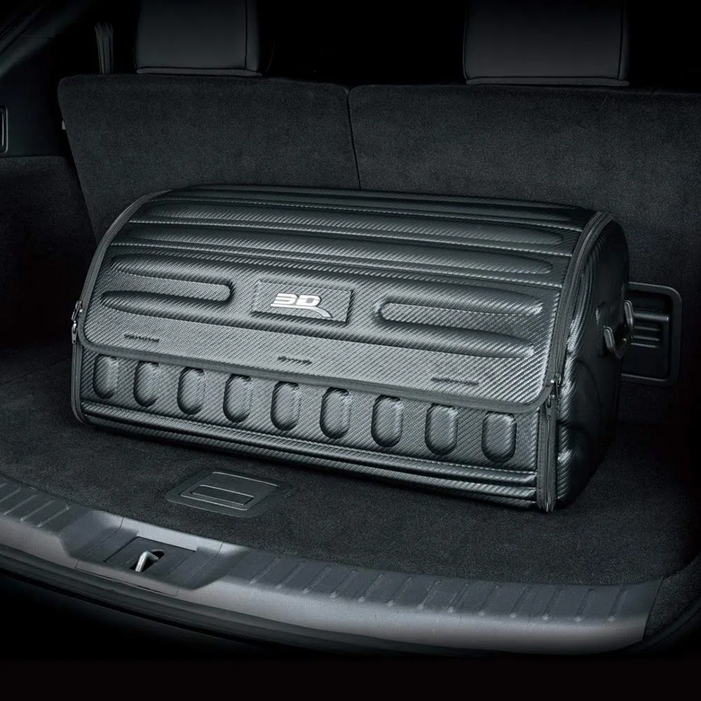 3D MAXpider Organizador plegable semirrígido para maletero de coche con cubierta superior, bolsillos de malla, asas de transporte (grande) (9398-09)